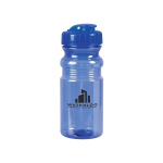 USA Made 20oz Translucent Sport Water Bottle With Snap Cap