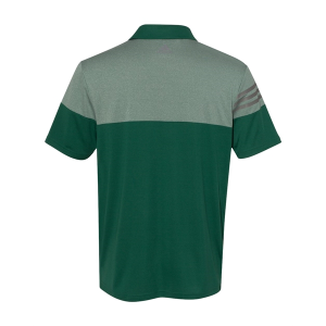 Adidas Heathered 3-Stripes Colorblocked Polo